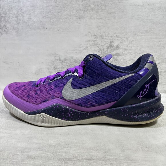 Nike Kobe 8 System Playoff Basketball Shoes - Men's Size 8 - Purple Platinum